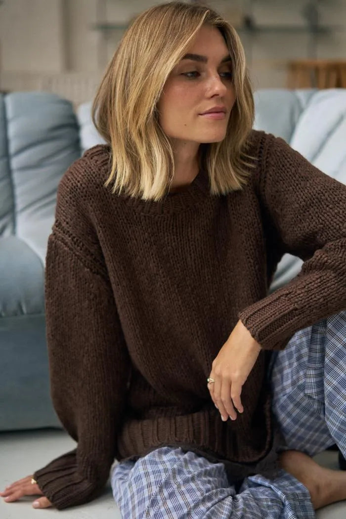 Sage Chunky Knit | Chocolate