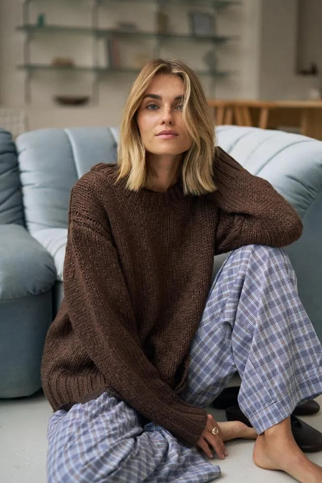 Sage Chunky Knit | Chocolate