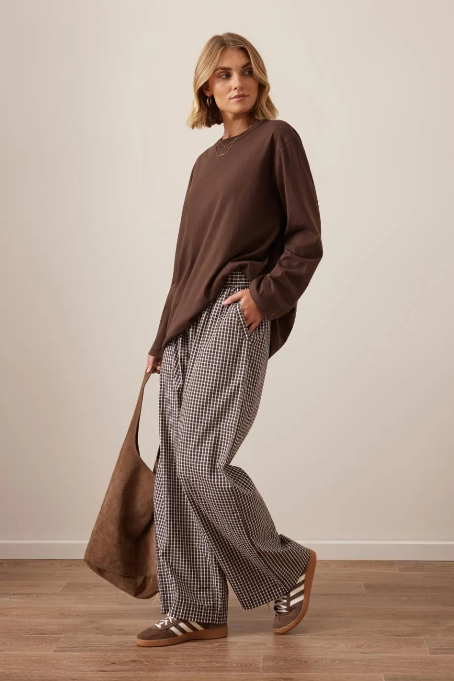 The Lounge Pant | Choc Check