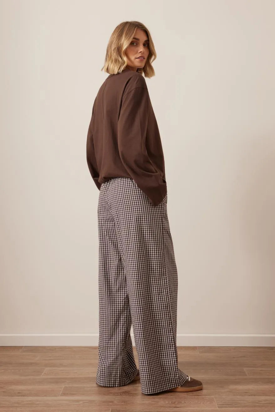 The Lounge Pant | Choc Check