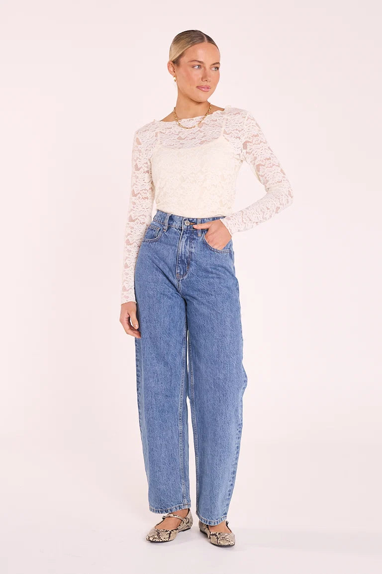Daniella Lace Top | Cream