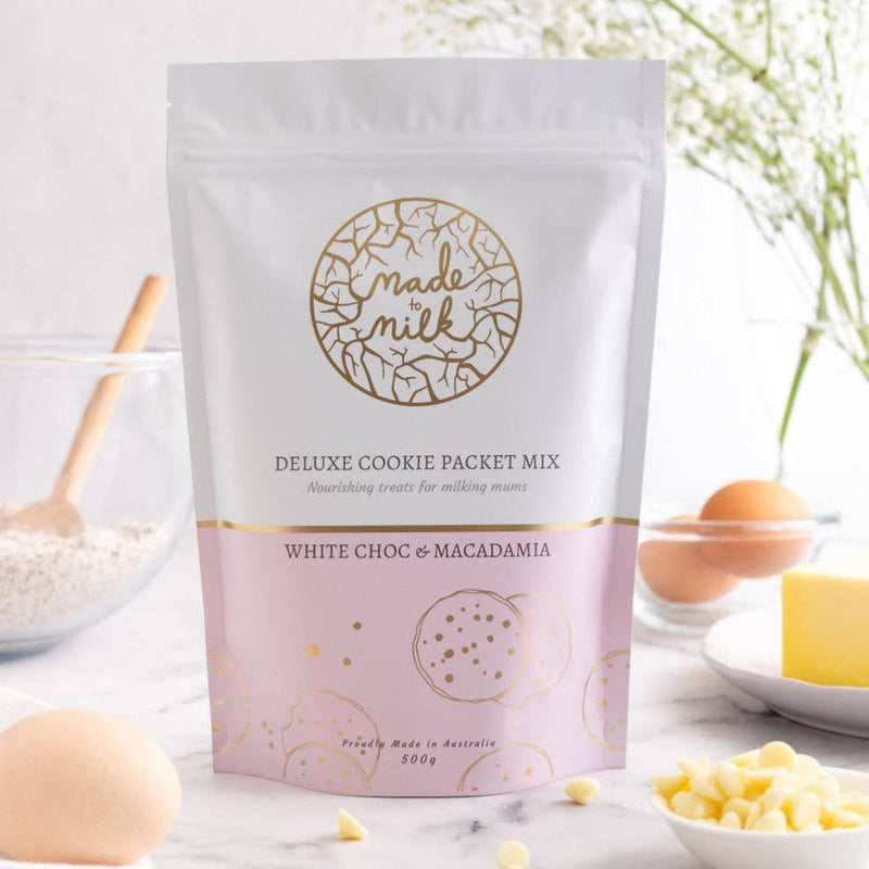 White Choc & Macadamia Packet Mix