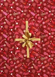 Cosmic Scarlett Red 10M Wrapping Paper