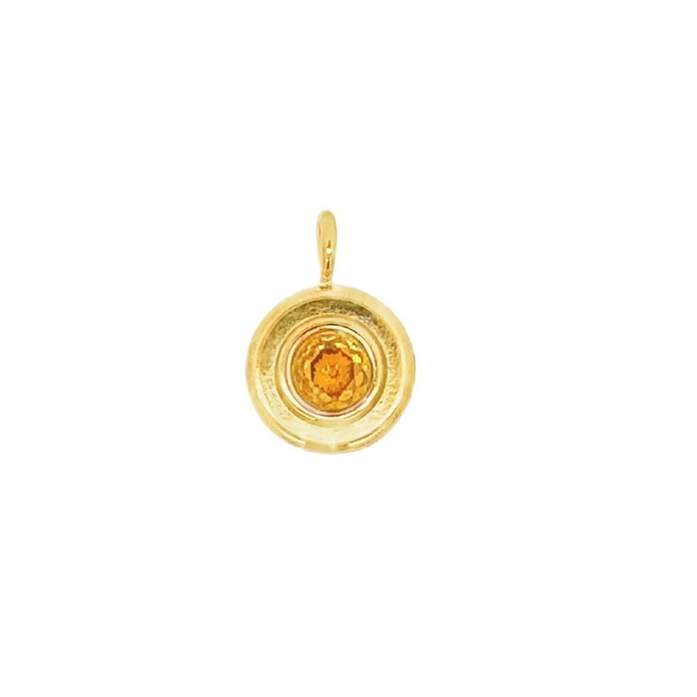 Latch & Lock Charm | Circle Birthstone