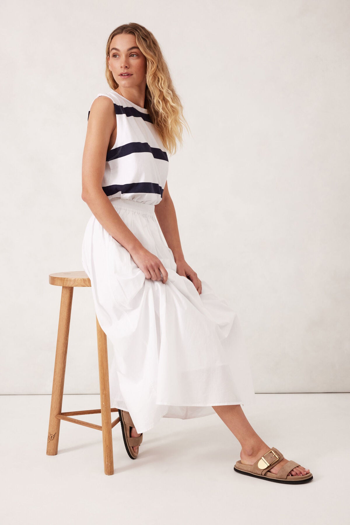 Florence Maxi Skirt | White