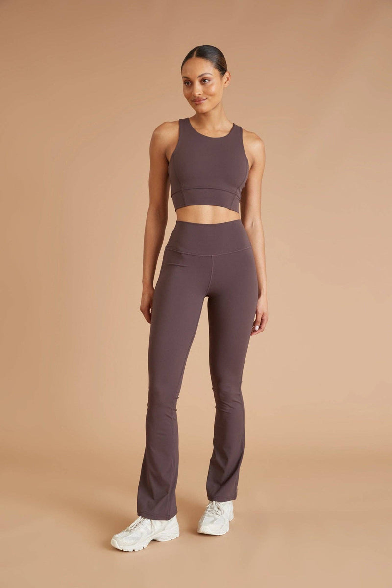 Madison Flared Legging: Espresso