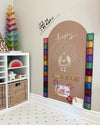 Magic Playwall | Arch Magnetic Wall Decal for Kids: Caramel