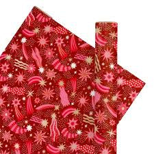 Cosmic Scarlett Red 10M Wrapping Paper