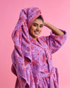 Peach Fleur Terry Bath Sheet