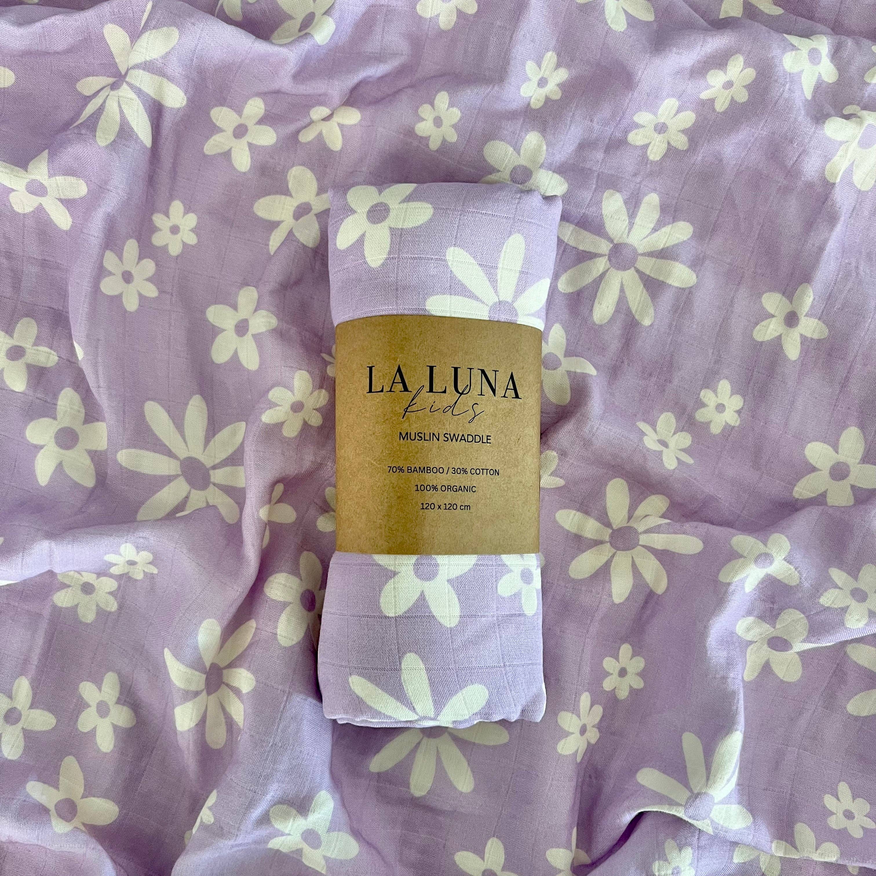 Lilac Floral Swaddle