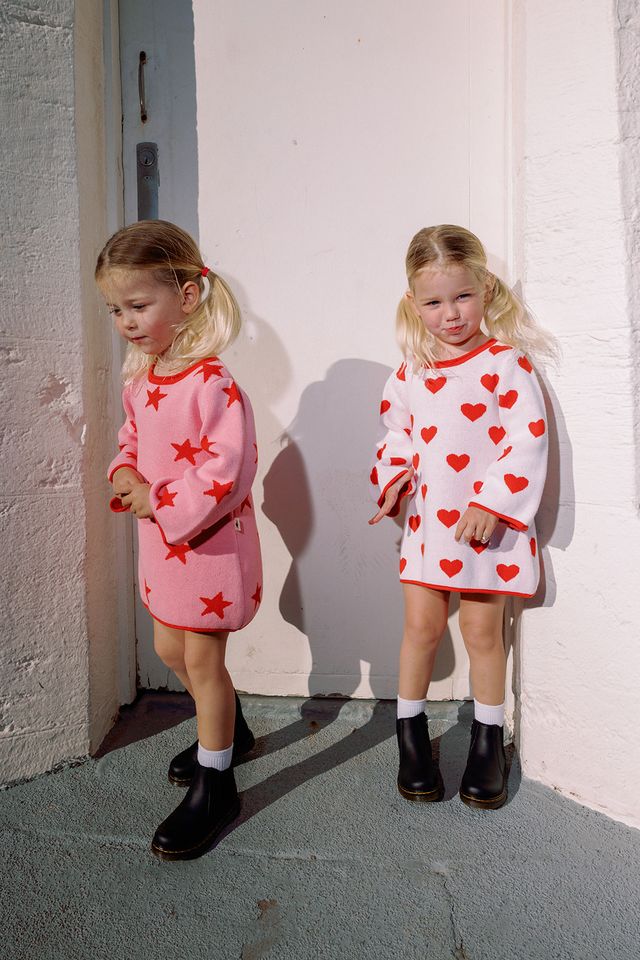 Star Dress | Pink & Red