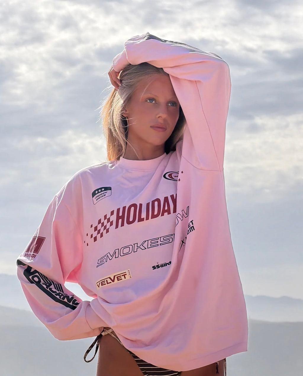 Signature Moto Tee | Pink