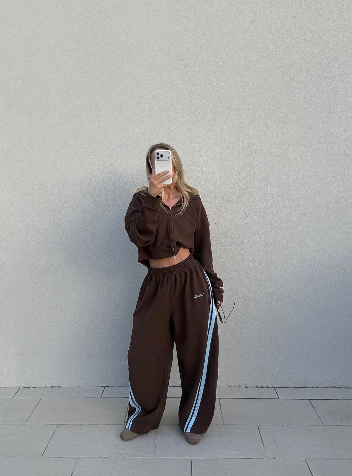 SSÀINT Barrel Trackpant | Blue & Brown