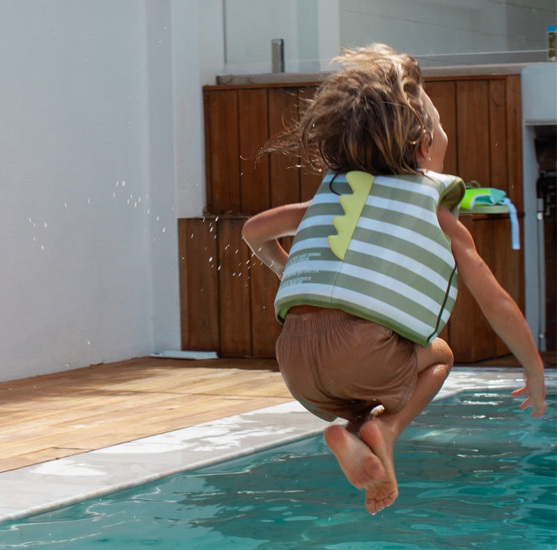 Kids Swim Vest | Into The Wild Khaki