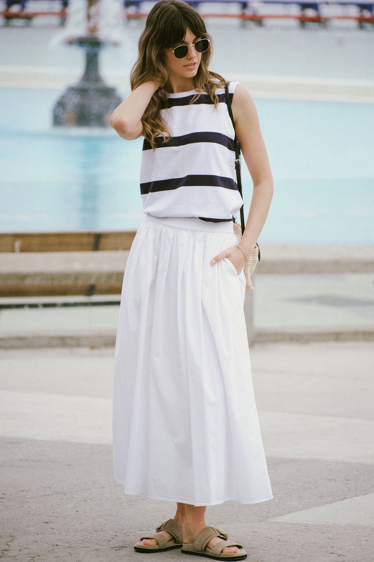 Florence Maxi Skirt | White