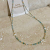 Mile - Necklace : Gold Stainless Steel / Pearly White / Adult Necklace 40-45cm