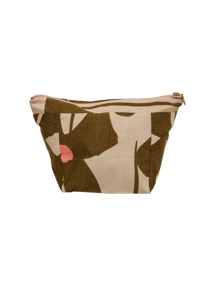 Olive Poppy Cosmetic Case