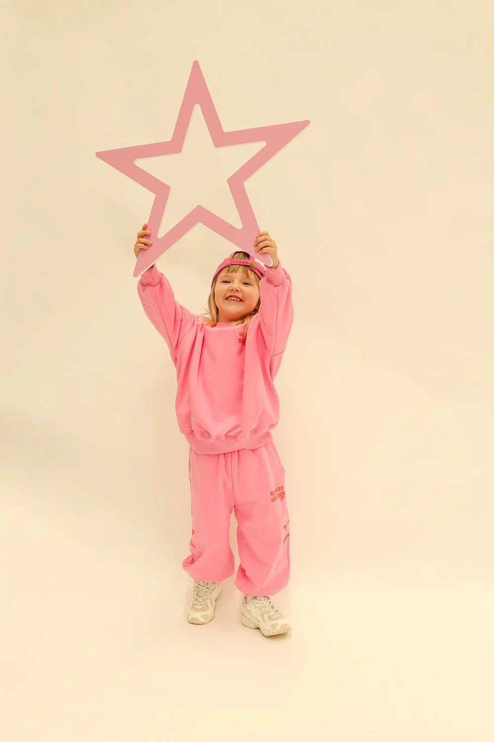 Pink Track Pants | Siblings Set
