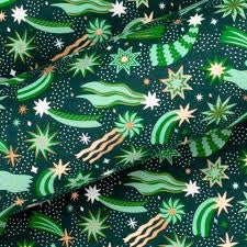 Cosmic Evergreen 10M Wrapping Paper
