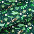 Cosmic Evergreen 10M Wrapping Paper