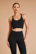 Madison Racerback Bra: Black