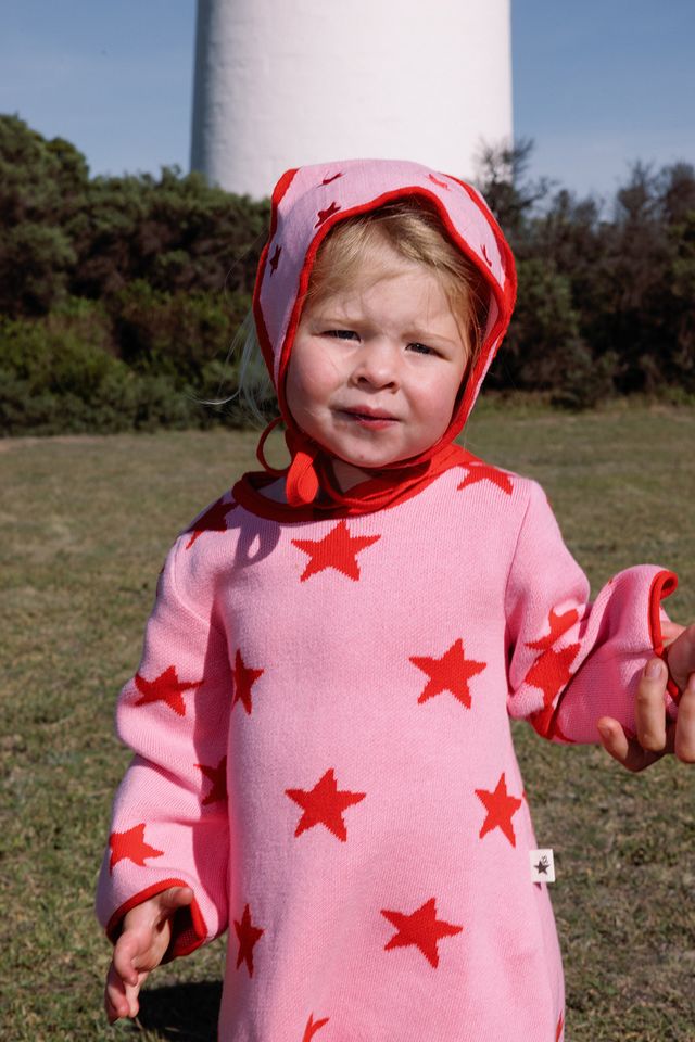 Star Dress | Pink & Red