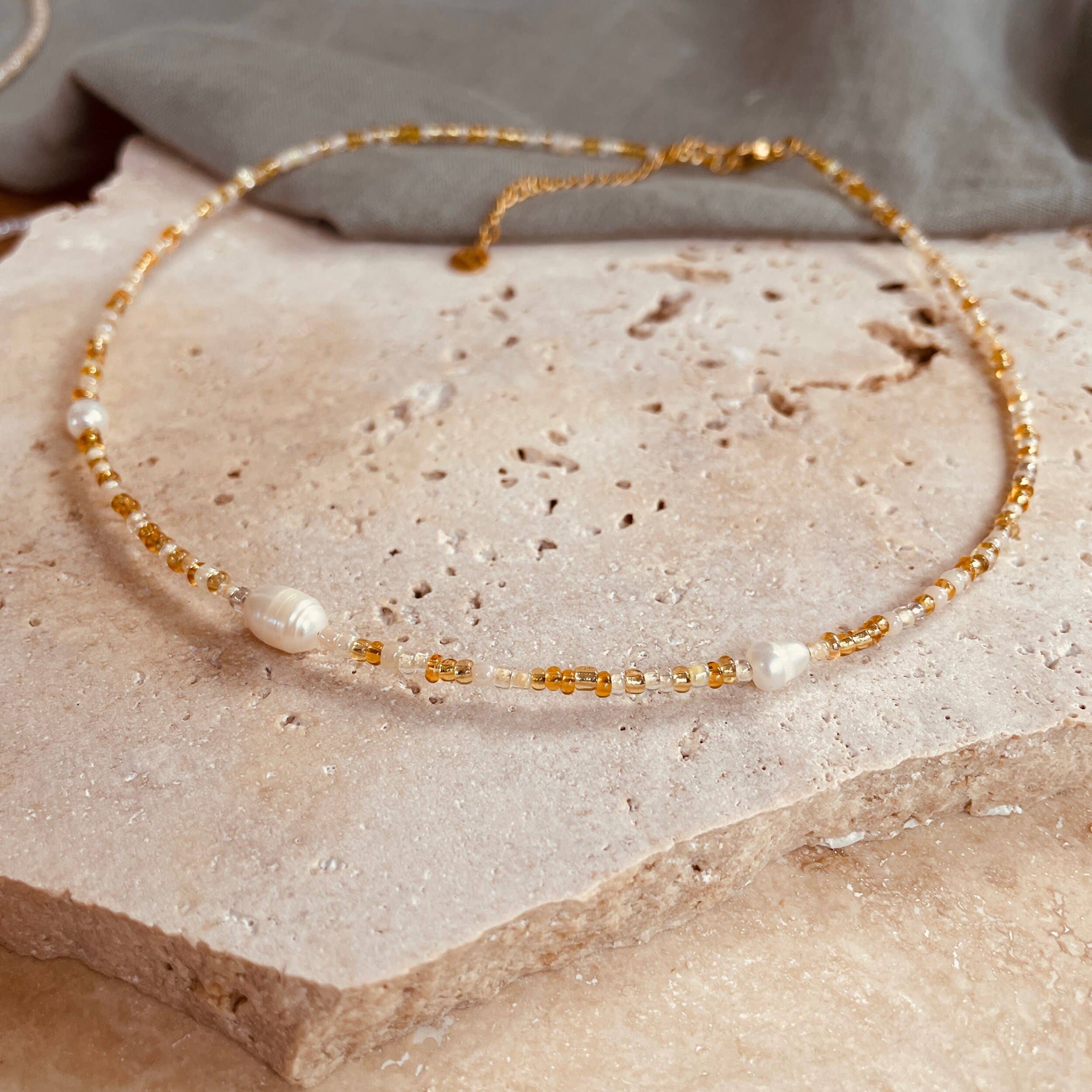 Exhale Necklace | Pearly White | Adults