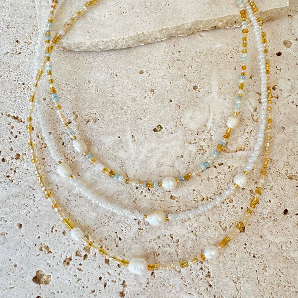 Exhale Necklace | Pearly White | Adults
