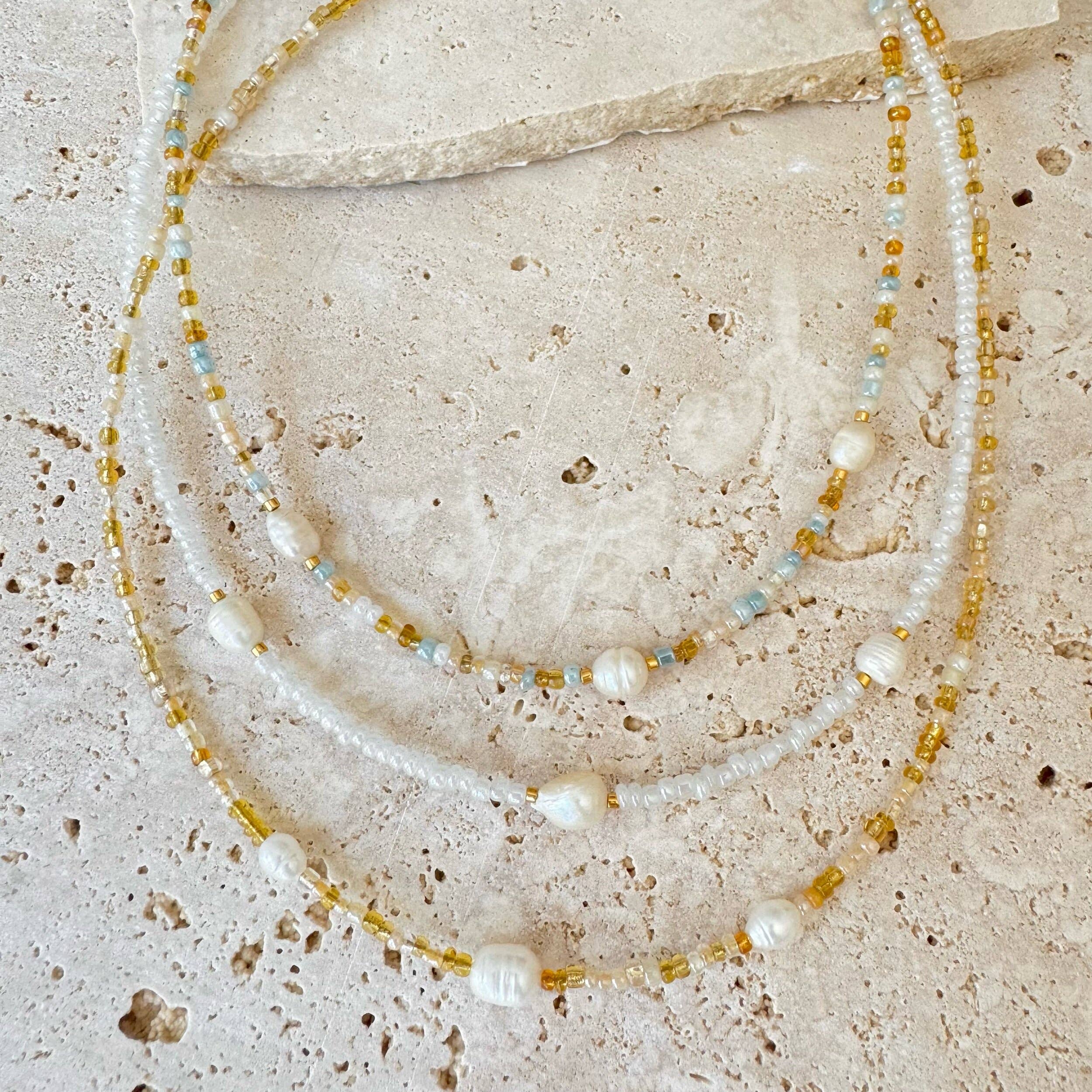 Exhale Necklace | Pearly White | Adults