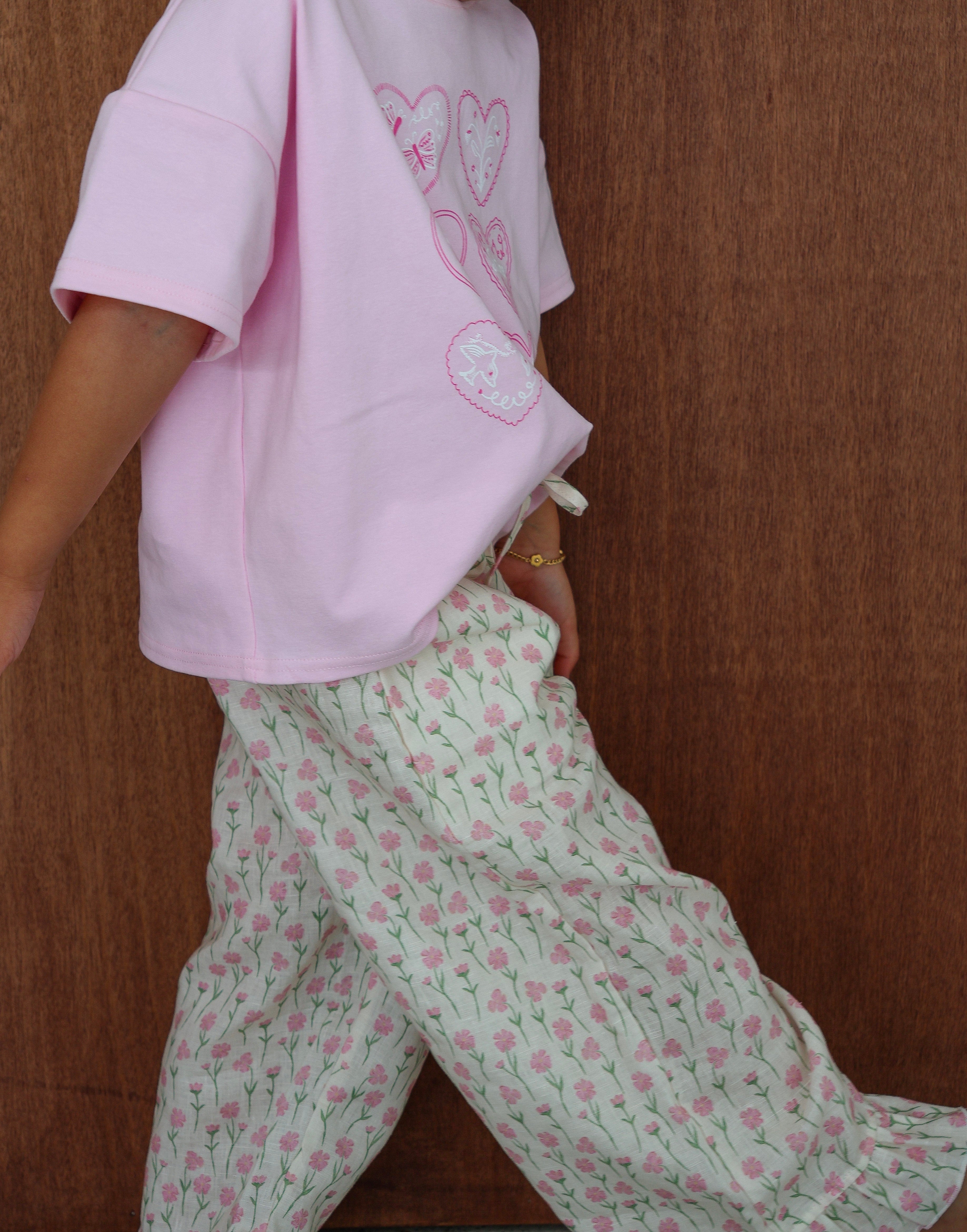 Primrose Linen Pants | Floral