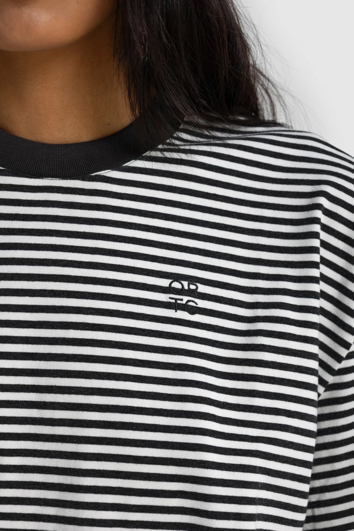 Darla Oversized T-shirt | Black Stripe