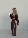 SSÀINT Barrel Trackpant | Blue & Brown