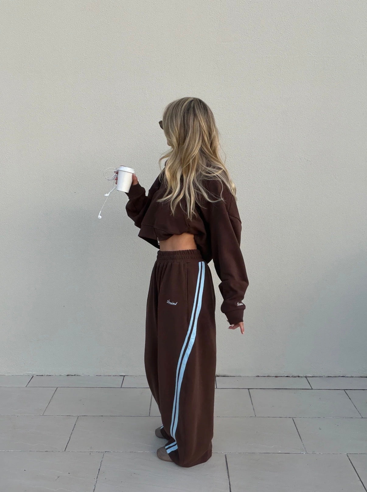SSÀINT Barrel Trackpant | Blue & Brown