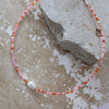 Spring - Necklace :Gold Stainless Steel / Adult Necklace 40-45cm / Mile (Multi Pearl)