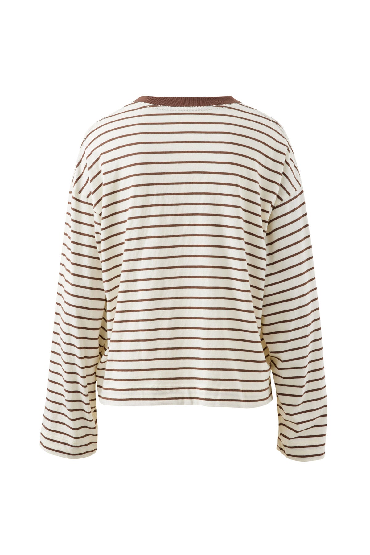 Beau Long Sleeve Tee | Brown Stripe