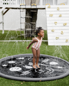 Sprinkler Splash Pad for Kids - Oversized Backyard Sprinkler: Monochrome Cool Kid