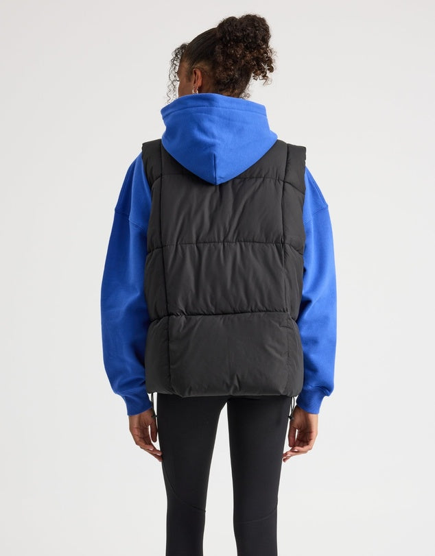 Oversized Puffer Vest | Black