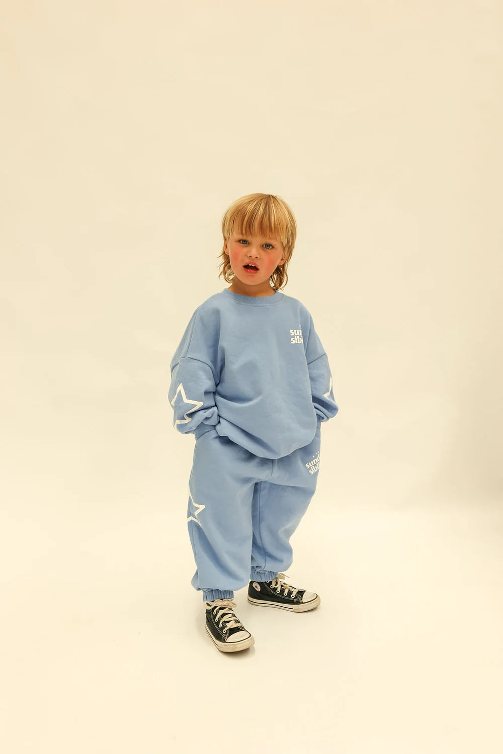 Blue Track Pants | Siblings Set