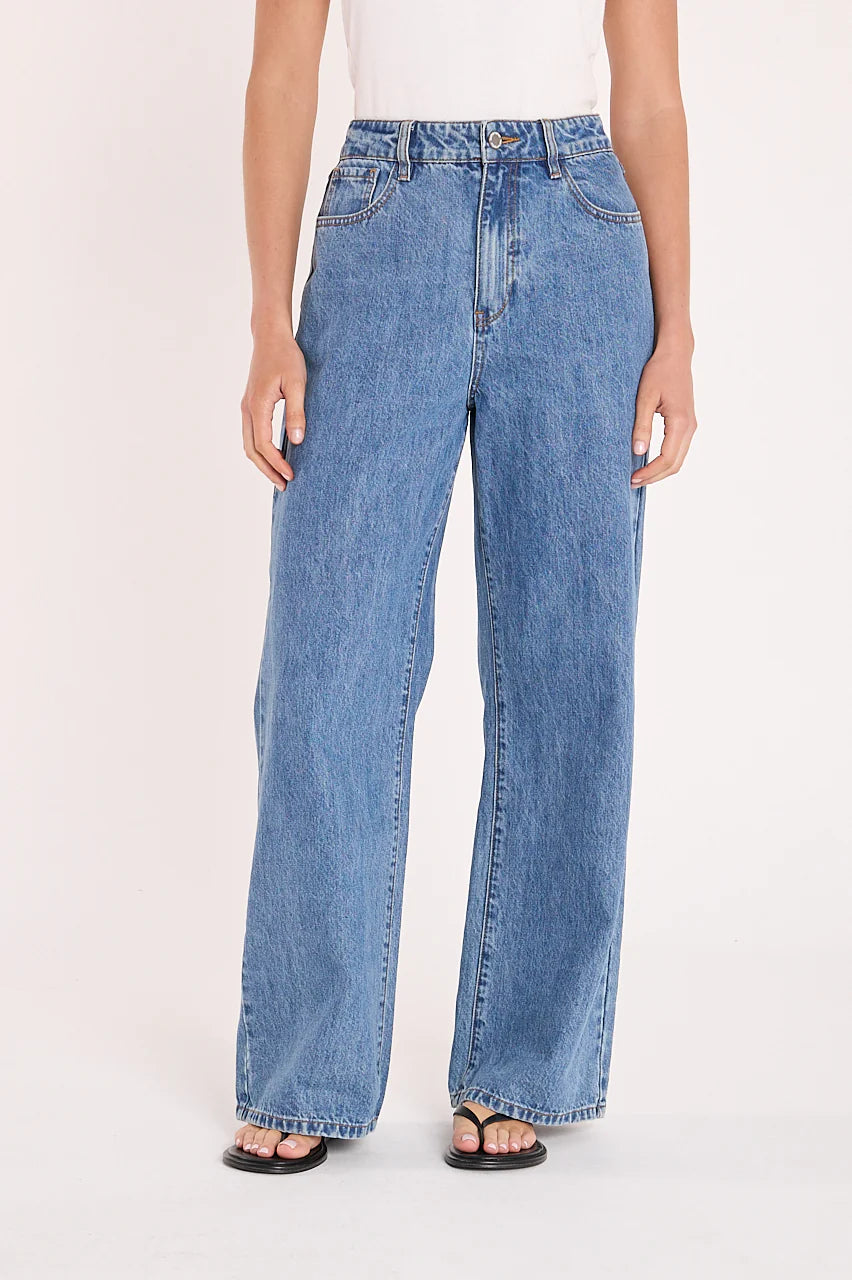 Stevie Wide Leg Jean | Deep Blue