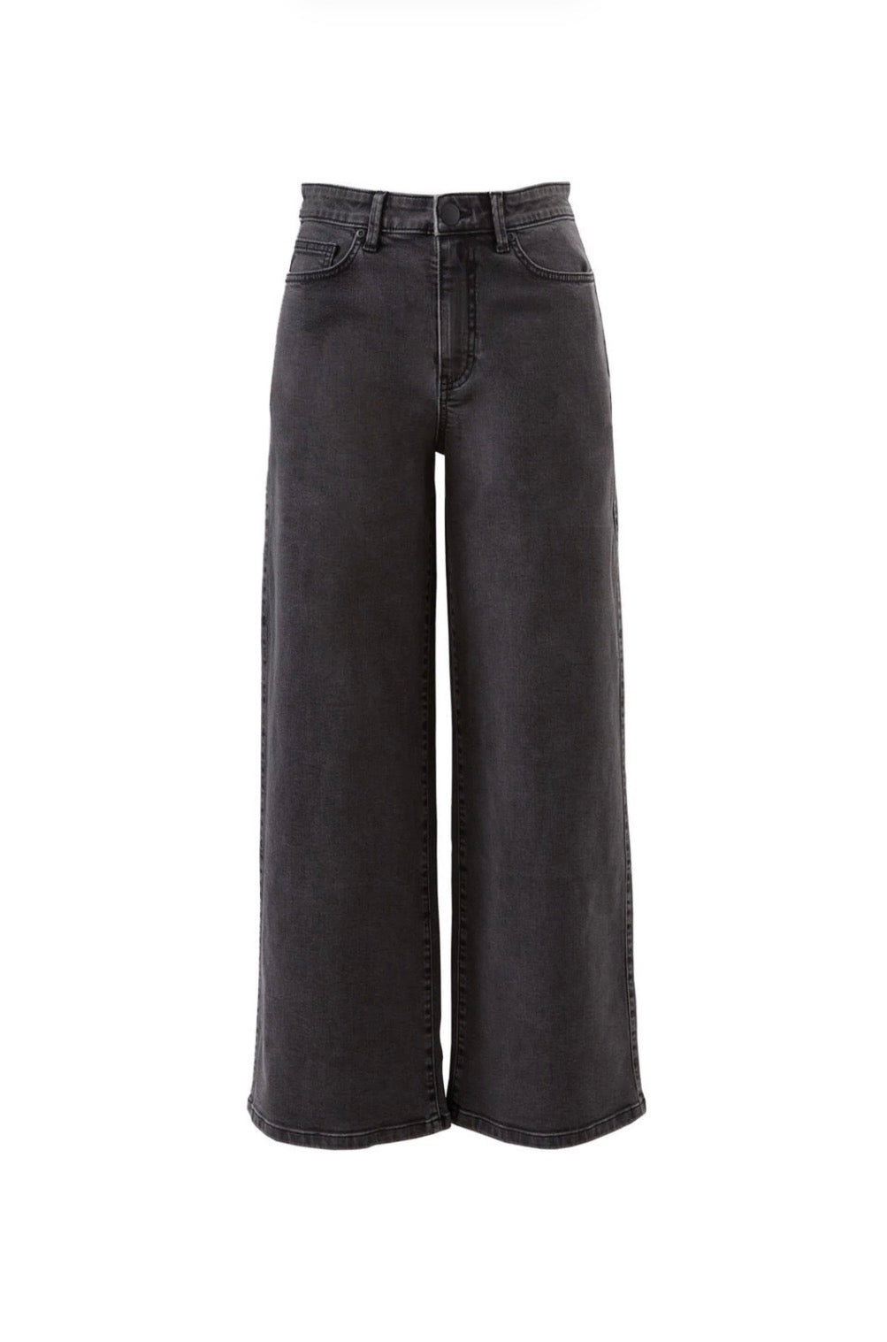 Core Wide Leg Jean | Washed Black