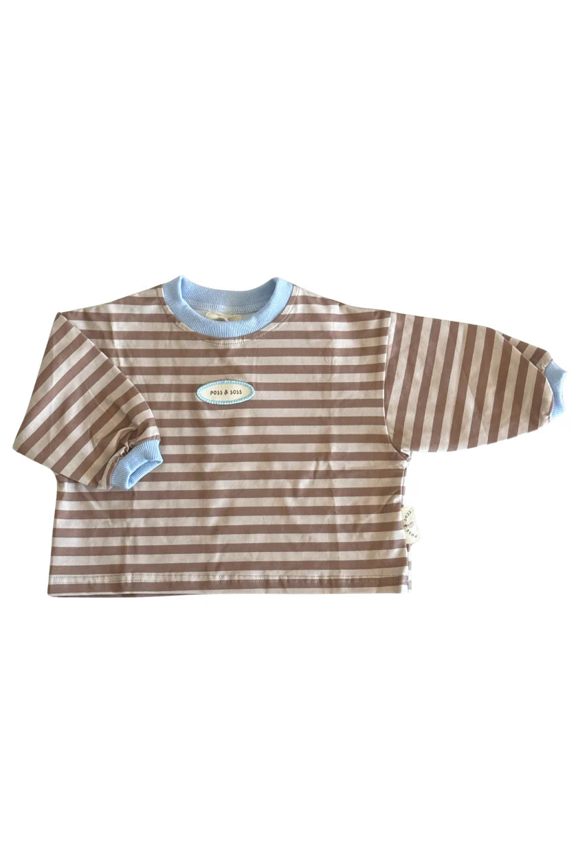 Stone Stripe Long Sleeve Tee