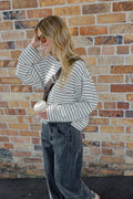 Beau Long Sleeve Tee | Brown Stripe