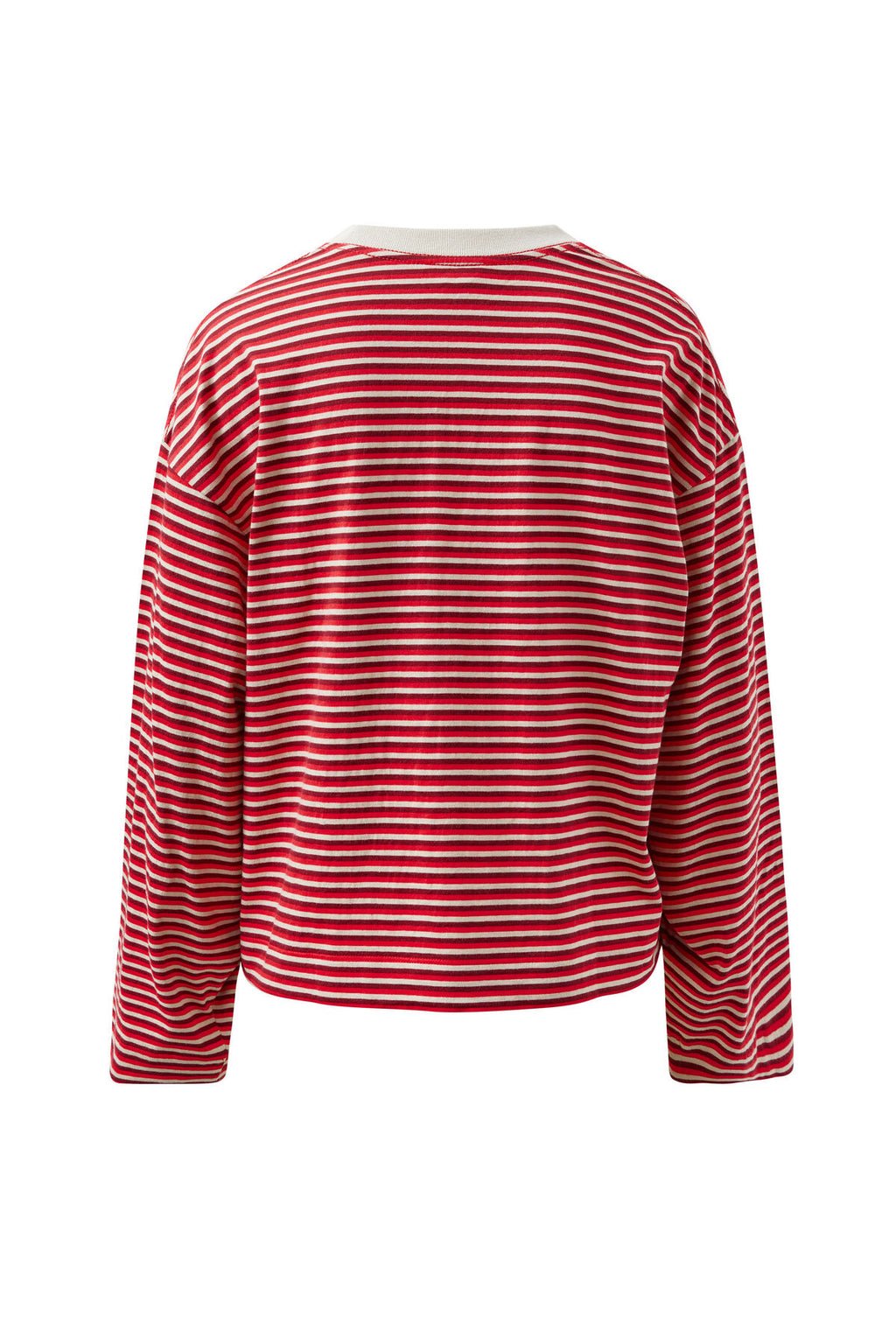 Beau Long Sleeve | Mulberry, Red & Stone