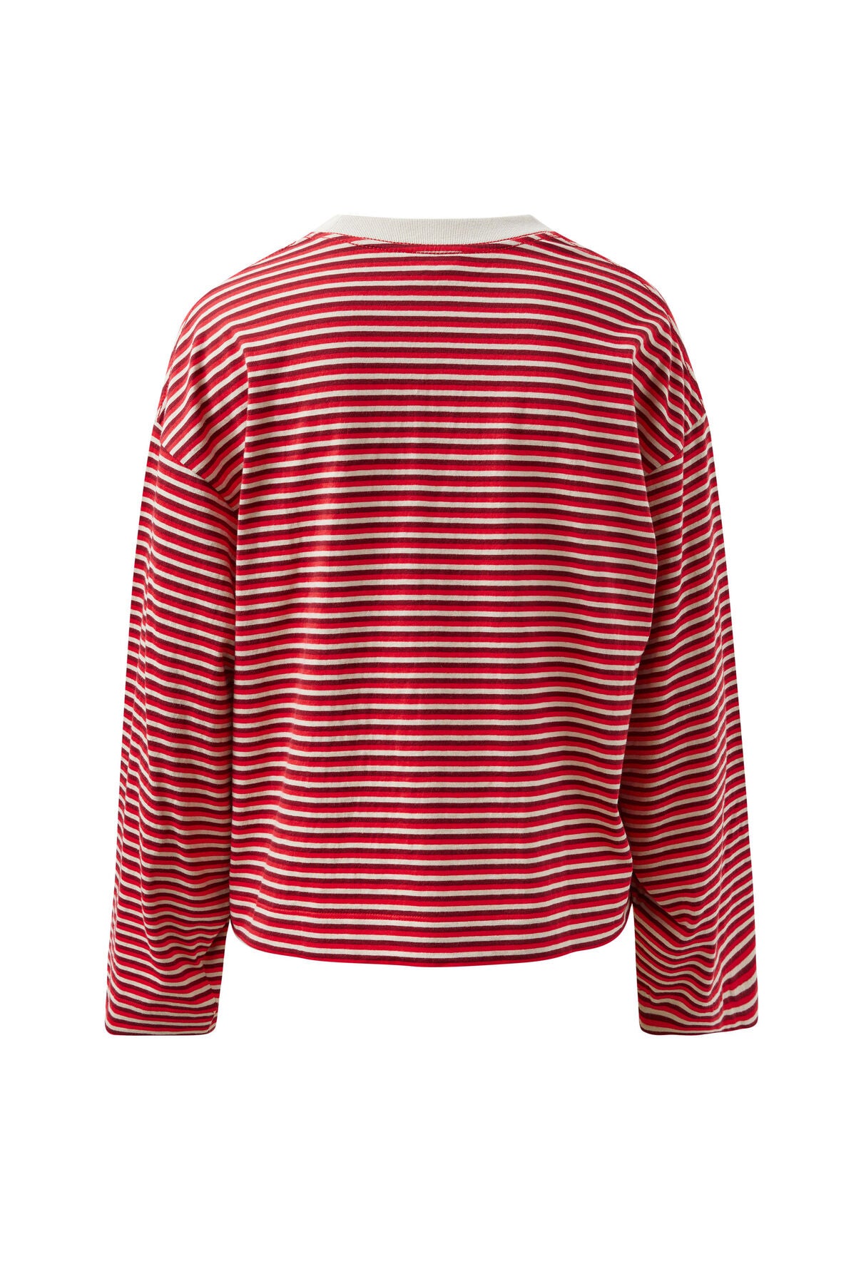 Beau Long Sleeve | Mulberry, Red & Stone