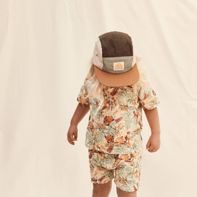 Rad Kid Spliced 5 Panel Cap - Khaki: Baby