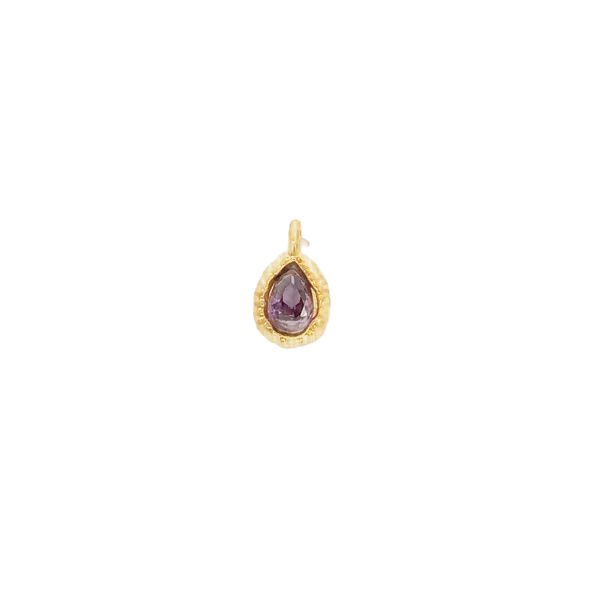 Latch & Lock Charm | Teardrop Birthstone
