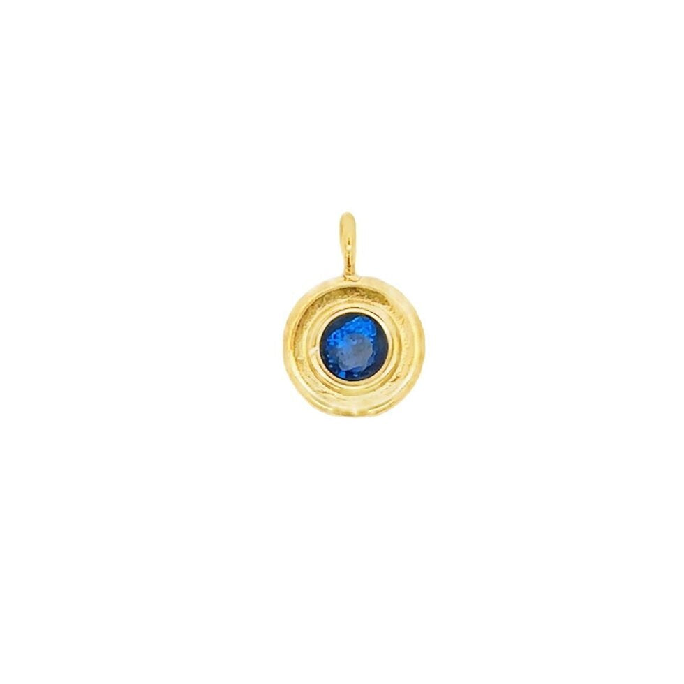 Latch & Lock Charm | Circle Birthstone