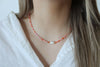 Spring - Necklace :Gold Stainless Steel / Adult Necklace 40-45cm / Mile (Multi Pearl)