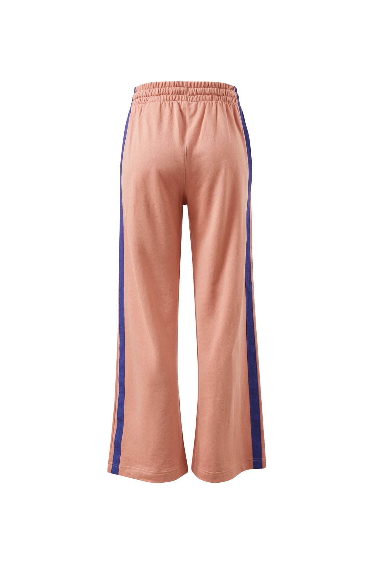 Gigi Wide Leg Terry Trackpant | Pink Clay