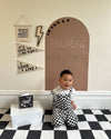 Magic Playwall | Arch Magnetic Wall Decal for Kids: Caramel